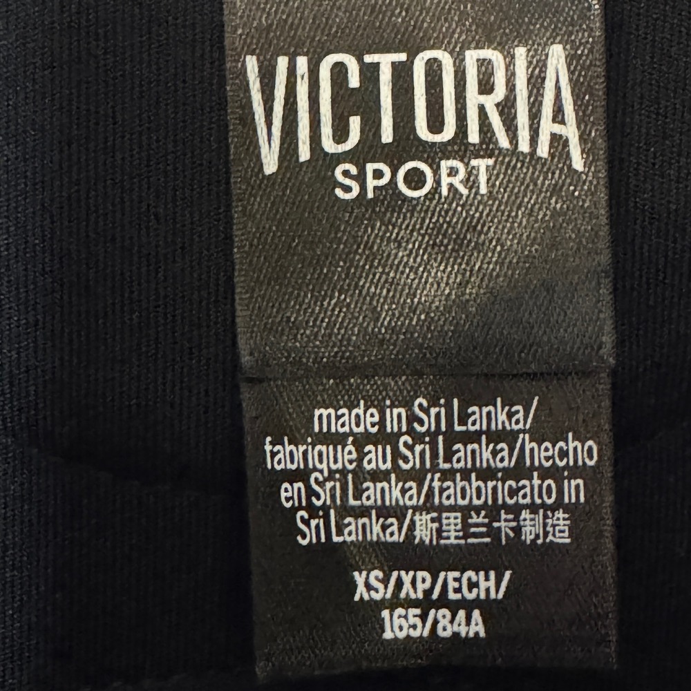Victoria Sport Quilted Faux Leather Moto Jacket Rose Gold Black XS Athleisure - Picture 3 of 7